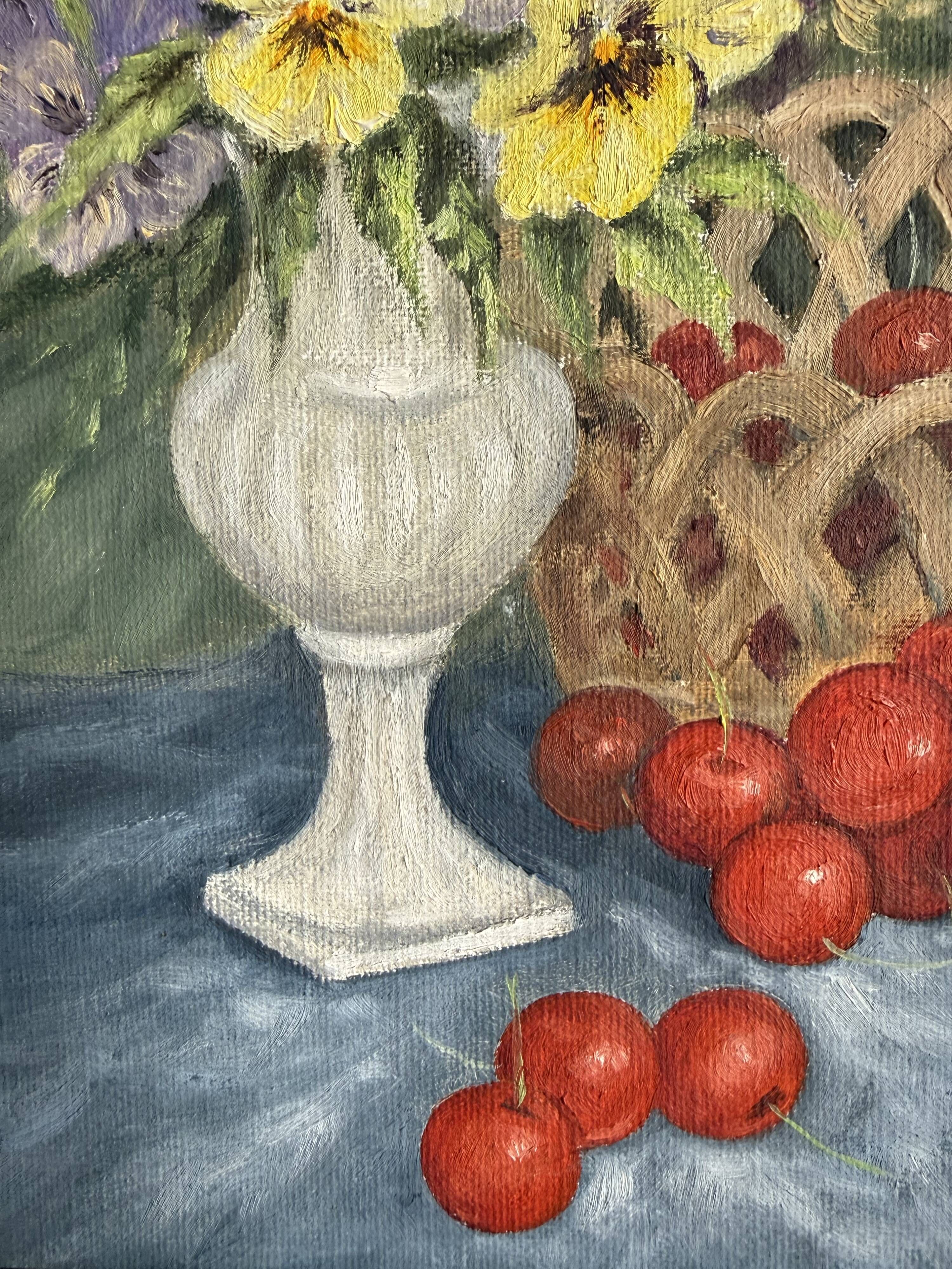 Old painting Oil on canvas signed Geo Leclercq