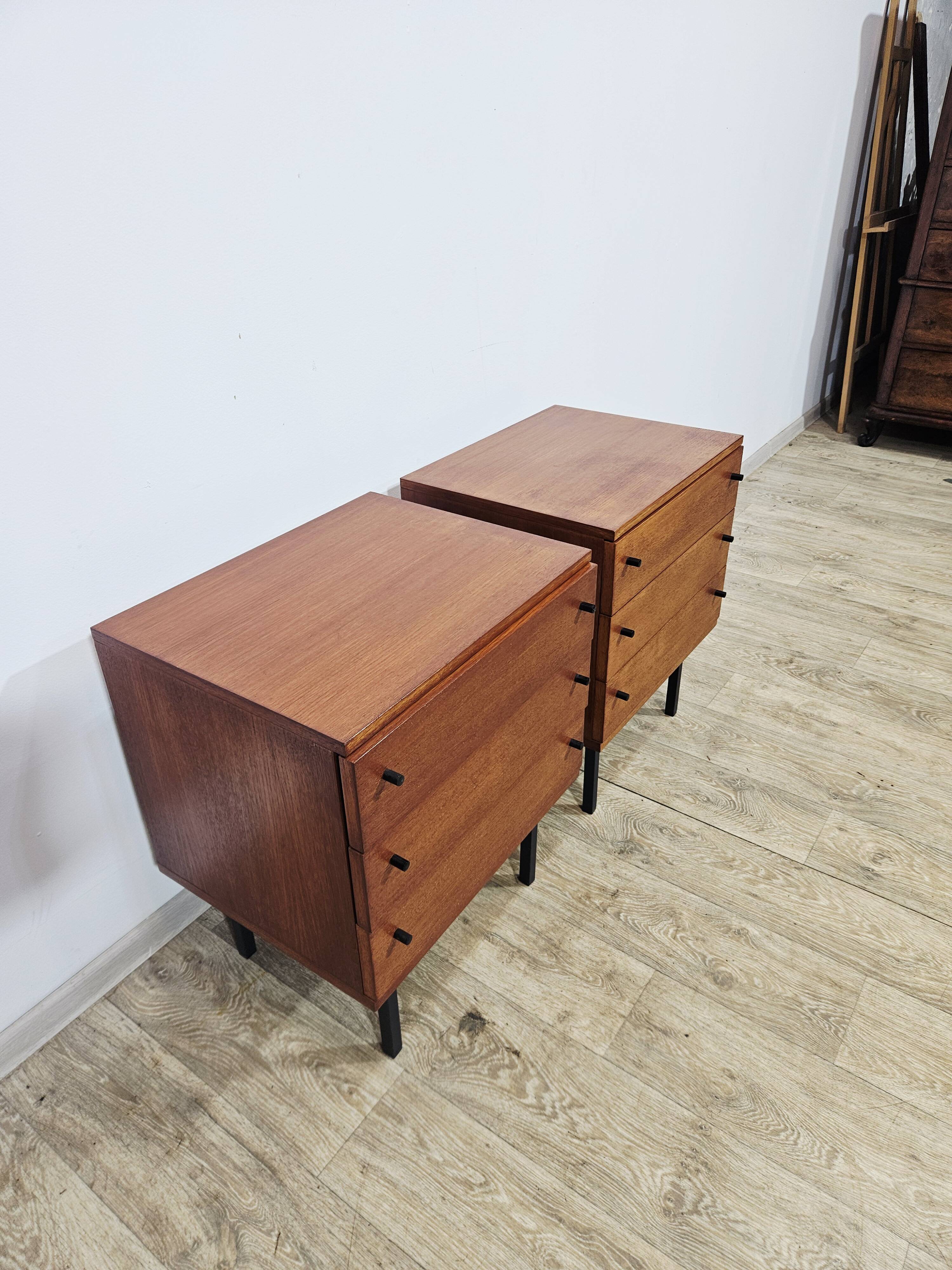 A pair of side cabinets, designed by Günter Renkel for REGO / Twen, Germany