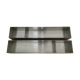 Wall storage space in stainless steel industrial steel designer
