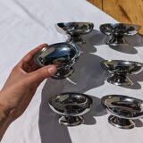 6 vintage ice cream cups