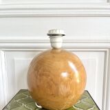 Large solid wood ball lamp