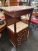 Mahogany barber's dresser