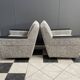 set of 2 grey relax chairs on castors 1970s