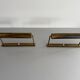 Pair of brass wall lights with adjustable heads from the mid-20th century, 1960, Germany.
