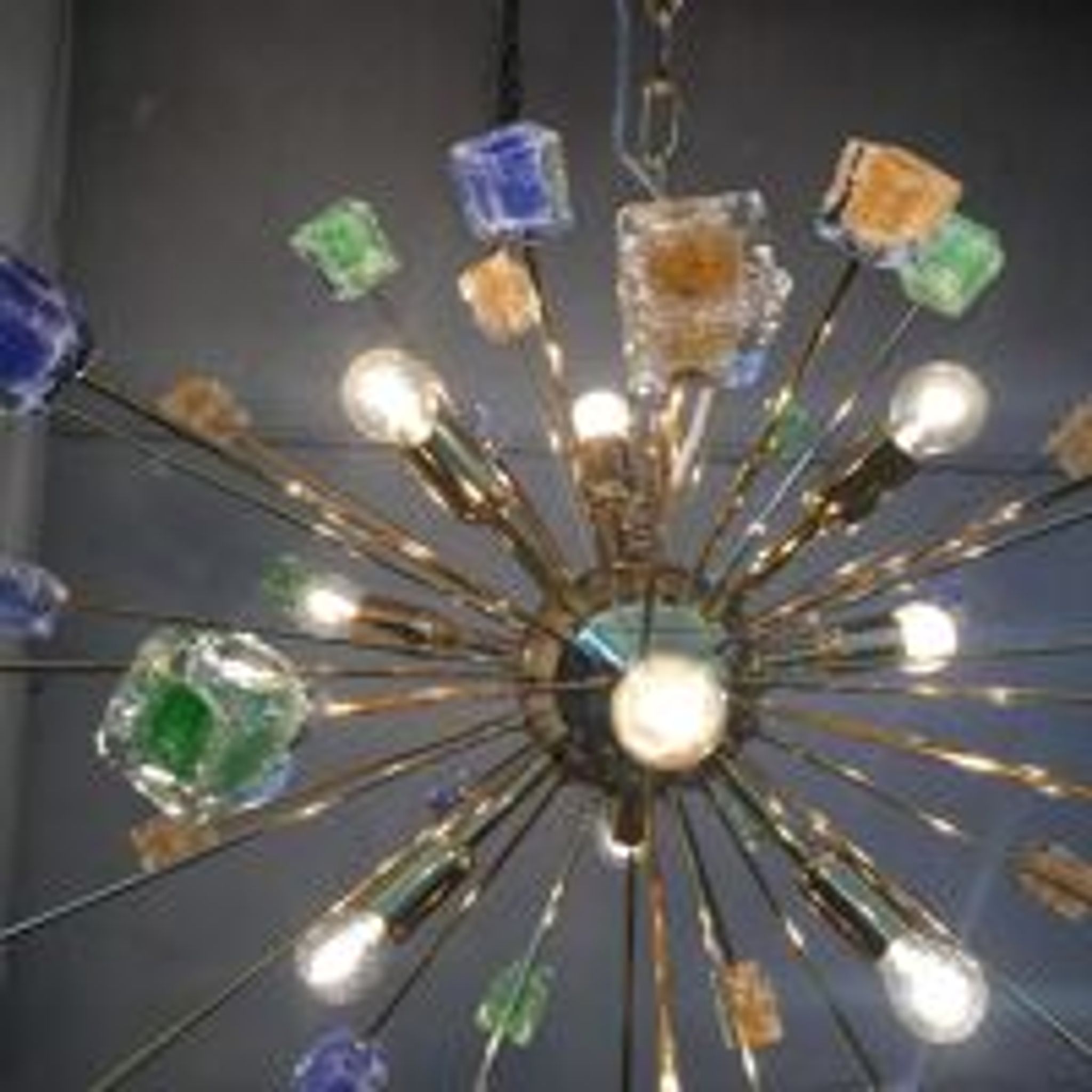 Murano glass sputnik chandelier