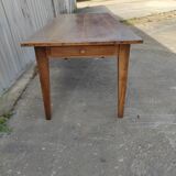 Farmhouse table in blond walnut 200 cm