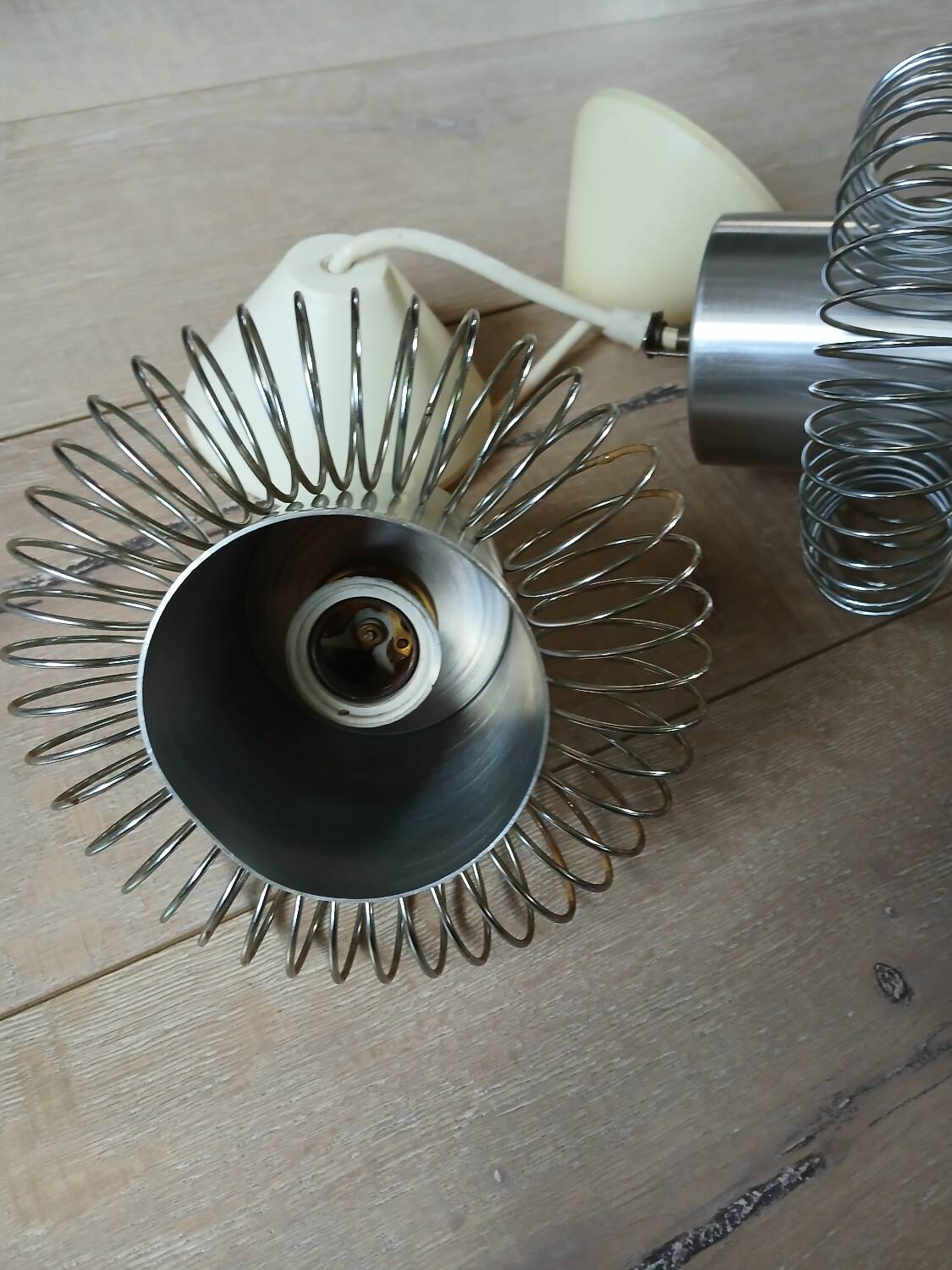 Pair of 70s pendant lights