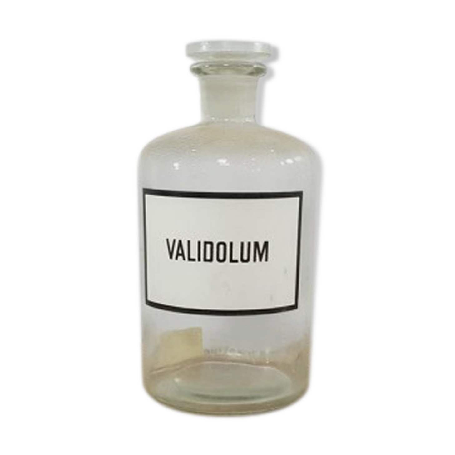 Brocante apothecary bottle 1 ltr with various prints