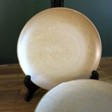 6 stoneware dessert plates from "Grés Village" in very good condition