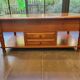 Cocktail coffee table in cherry wood