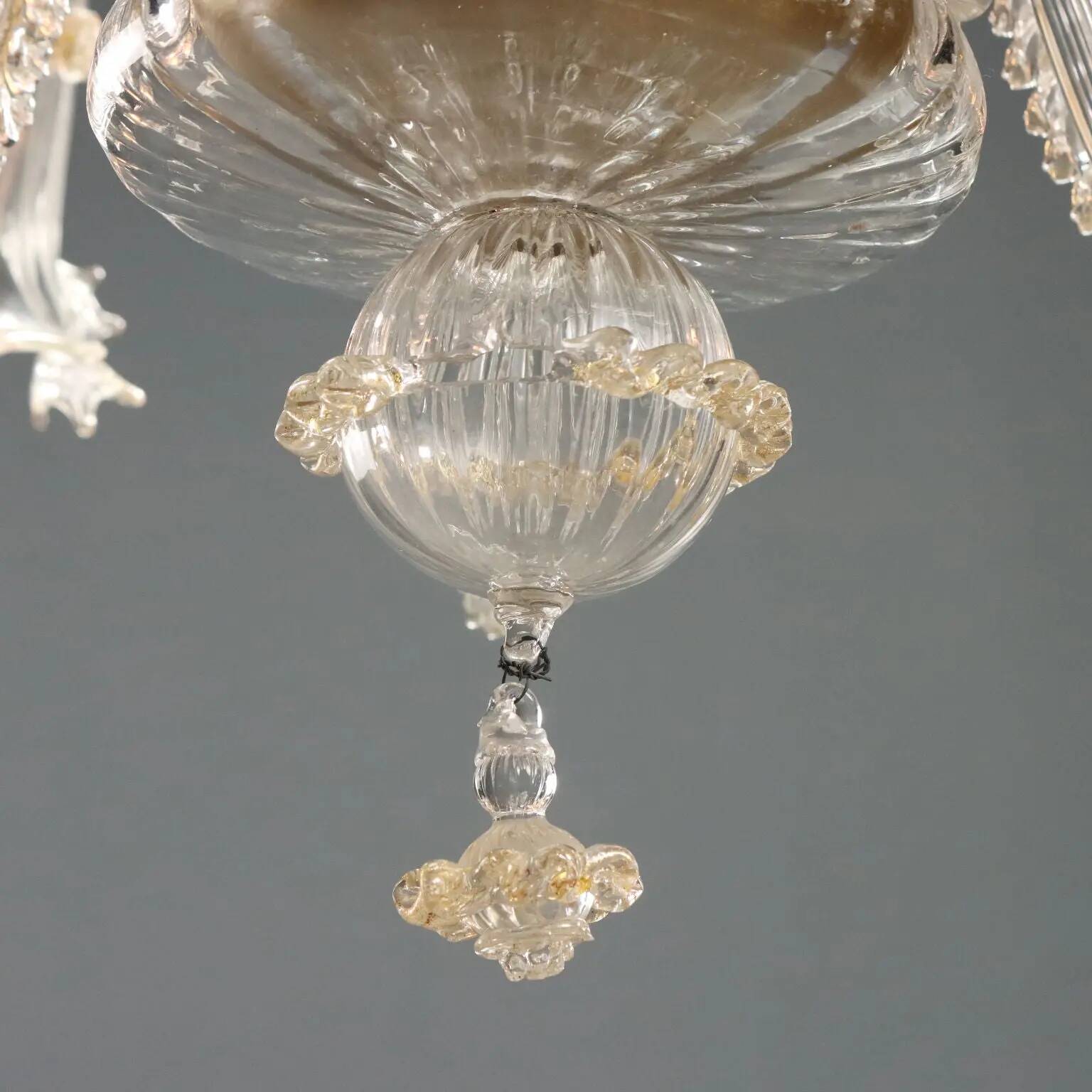 Antique Murano glass chandelier, Italy, late 19th century.
