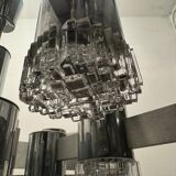 Italian Large Midcentury Chrome Chandelier 15 Lights