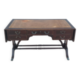 English double-sided mahogany desk