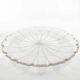 Porte-gâteau Biedermeier, cristal transparent, République tchèque, 19e siècle