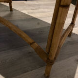 Hairdresser, vintage rattan desk, in the style of Audoux Minet.