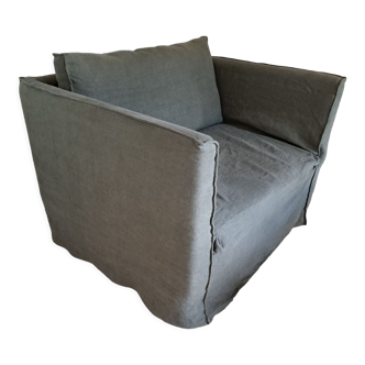 Linen armchair