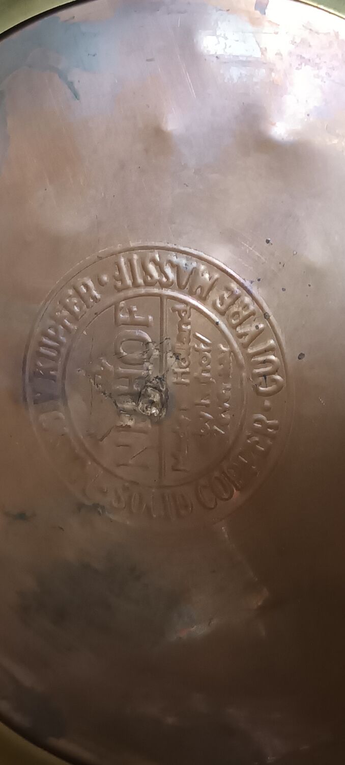 Coal bucket solid copper Holland