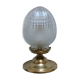 Plafonnier en forme d’obus en verre ciselé