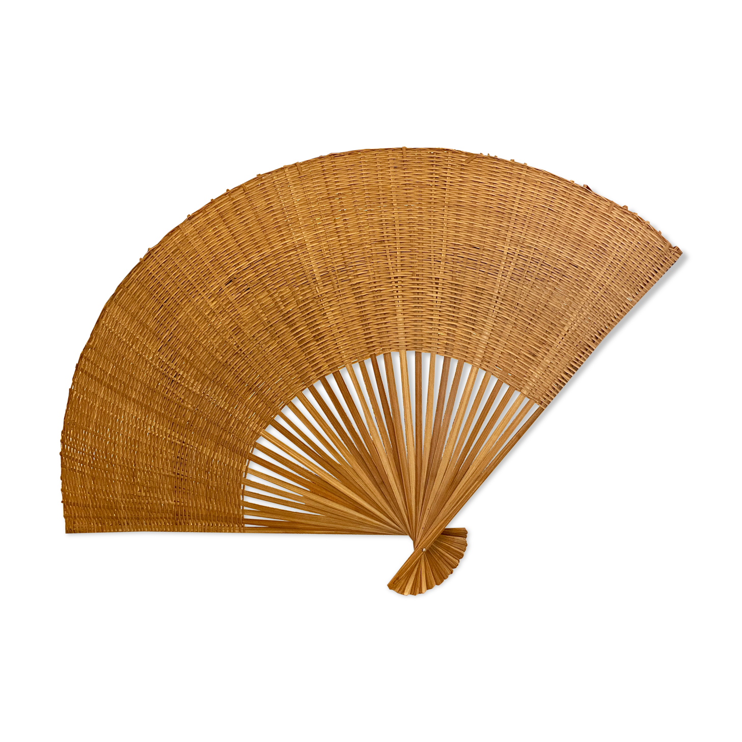 Rattan fan