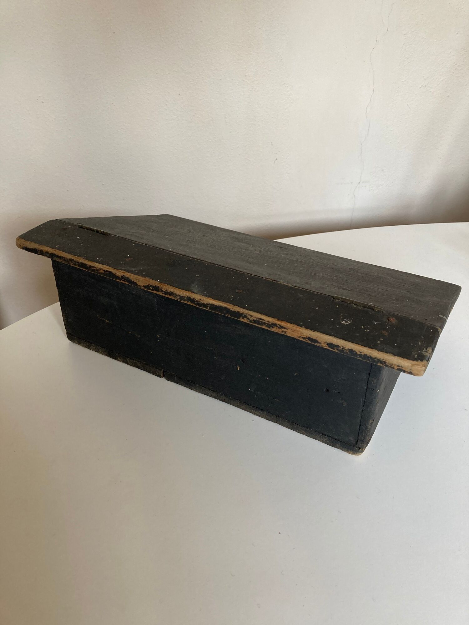 19th farm storage box in washed wooden popular arts