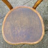 Set of 3 Bistro chairs with wooden seats, 1910 to 1920