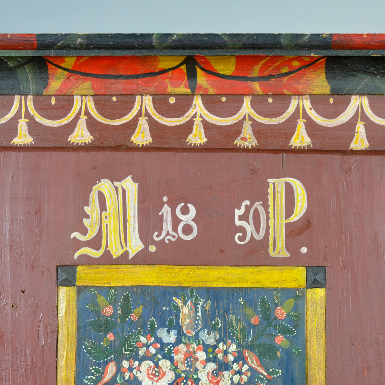 German wedding cabinet, dated 1850