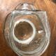 Glass jar candy box biscuit in the shape of bear head