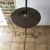 Lampadaire vintage avec tablette