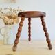 Antique wooden tripod stool