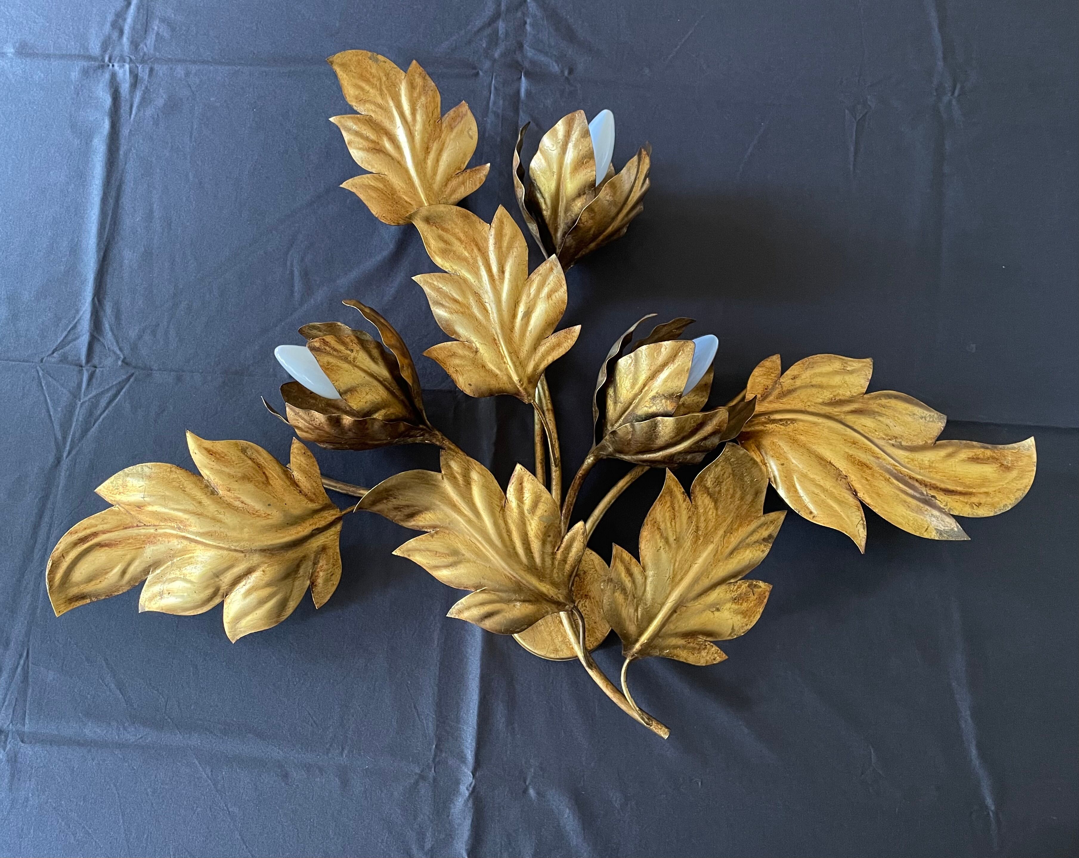 Metal wall lamp by Hans Kögl 1970