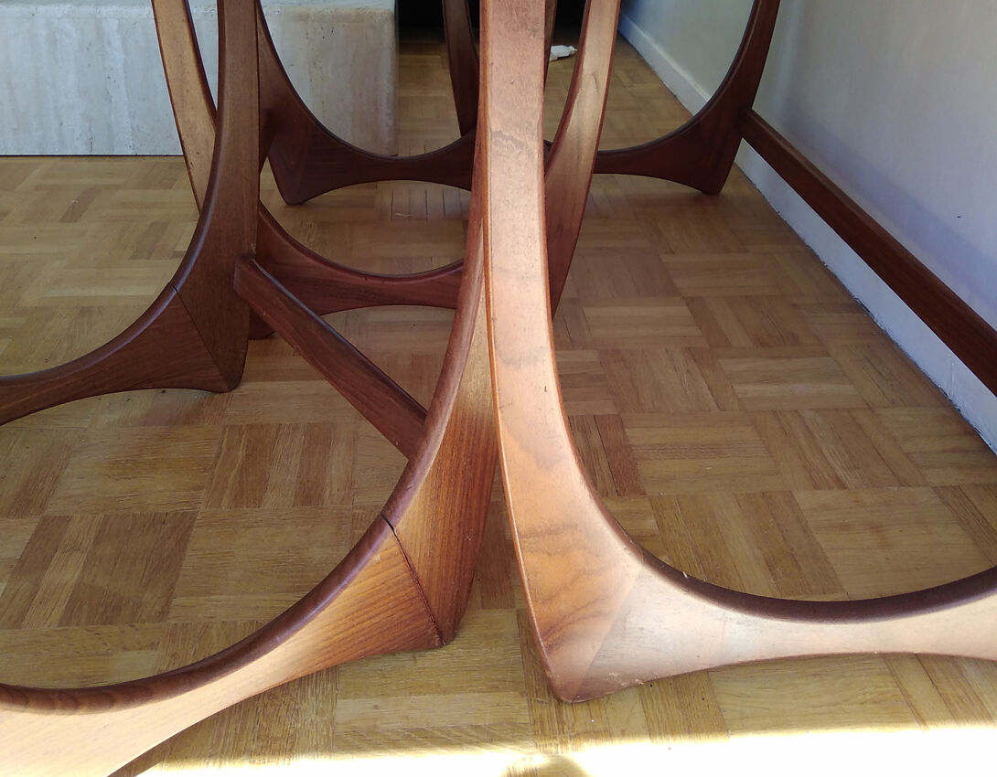 Ensemble de 3 tables basses - G Plan - 1960