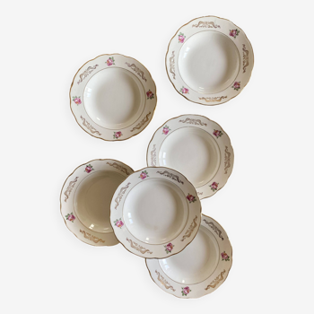 Set of 6 vintage soup plates model Marie-Laure de Gien