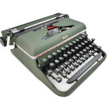 Halda Model P Sweden vintage green typewriter 50