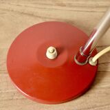 Vintage desk or bedside lamp - red metal