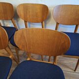 Set of 6 Danish teak dining chairs, 1960s