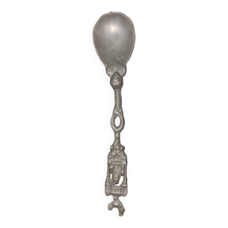 Spoon carved in solid silver from the 19th century (Russia)
