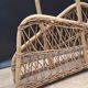 Rattan magazine rack