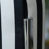 Pair of Seventies stripe armchairs