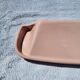 Vintage pink ceramic bathroom shelf