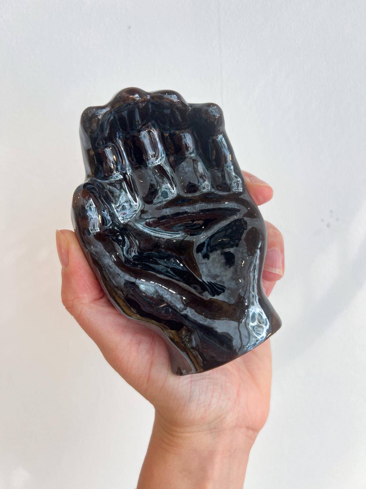 Handmade ceramic hand