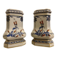 Pair of Kutani Eisen Vases - Porcelain - Showa Period (1926-1989)