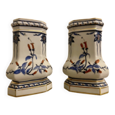 Paire de Vases Kutani Eisen - Porcelaine - Période Showa (1926-1989)