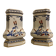 Pair of Kutani Eisen Vases - Porcelain - Showa Period (1926-1989)