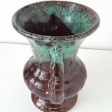 Vase vintage en céramique émaillée