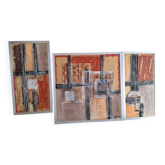 Contemporary triptych