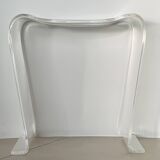 Stool made of transparent plexiglass, France, 1970s