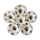 Set of 6 hollow plates Digoin Sarreguemines model Agreste 50s