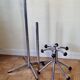 Vintage chrome metal coat rack, 70s-80s