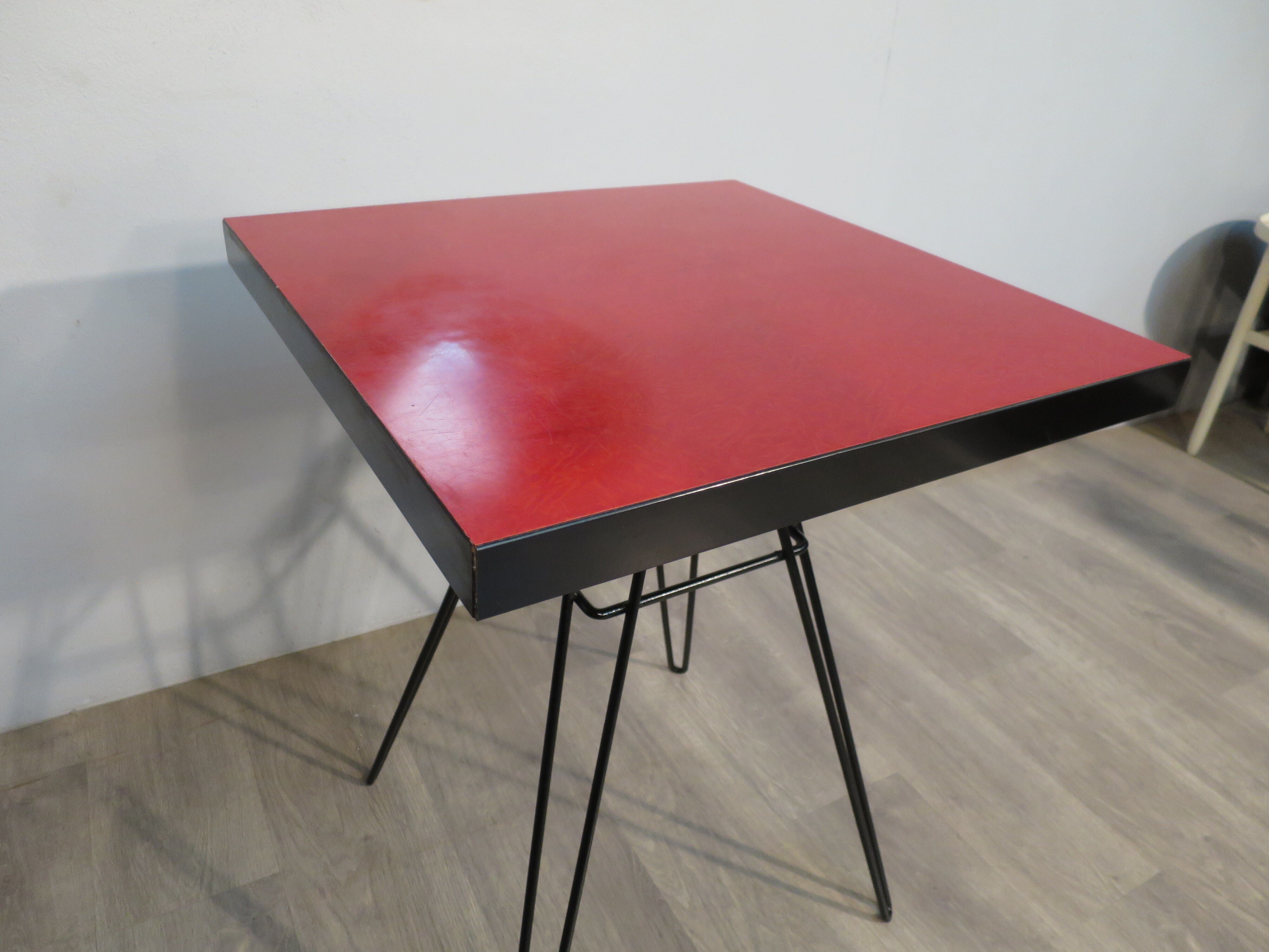 Table bistro trampled "pin" 50s