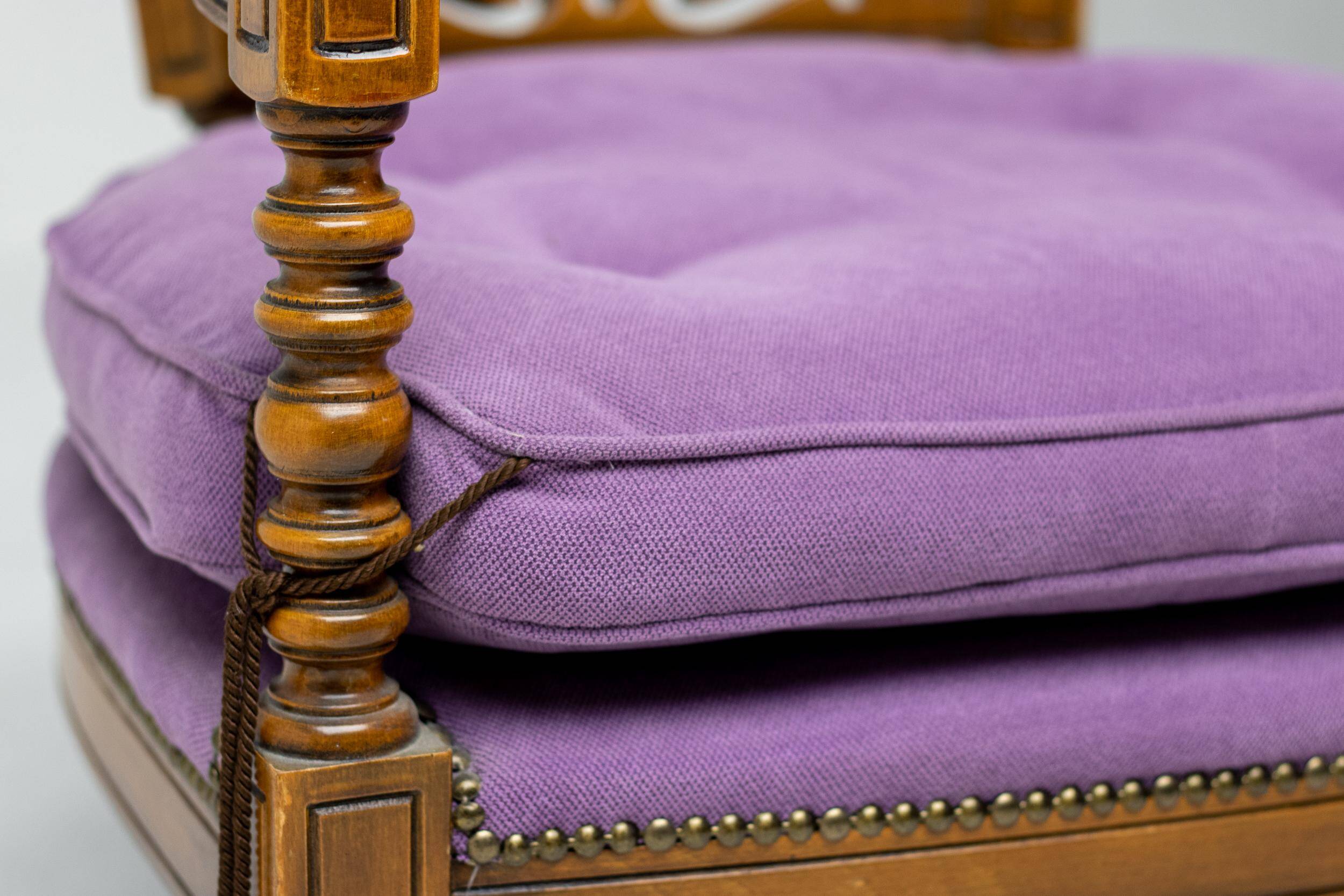 Pair of purple armchairs Giorgetti (Gallery 1975)